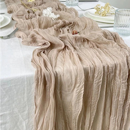 Pink Table Runner Wedding Tablecloth Rustic Wedding Party Decoration Baby Shower Birthday Bridal Dinning Table Cover
