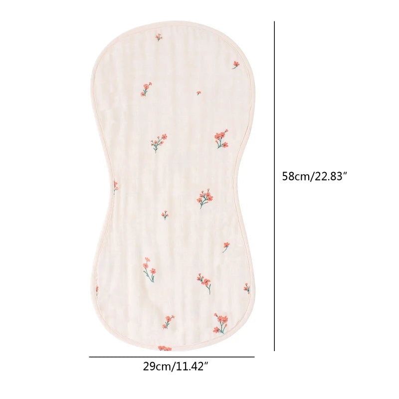 Pure Cotton Gauze Baby Bibs Four Layers Breathable Floral newborn Burp Cloths Bandana Absorbent Soft Baby Boy Girl Feeding Towel