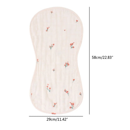 Pure Cotton Gauze Baby Bibs Four Layers Breathable Floral newborn Burp Cloths Bandana Absorbent Soft Baby Boy Girl Feeding Towel