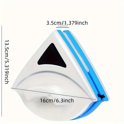 1pc Double-Sided Magnetic Window Cleaner - High-Rise, Glass Wiper for Single-Layer Panels 3-8mm Thick