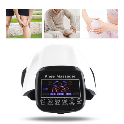 Knee Massage Electric Heating Infrared Pad Air Pressure Vibration Physiotherapy Instrument LCD Display Joint Pain Relief 3 Level