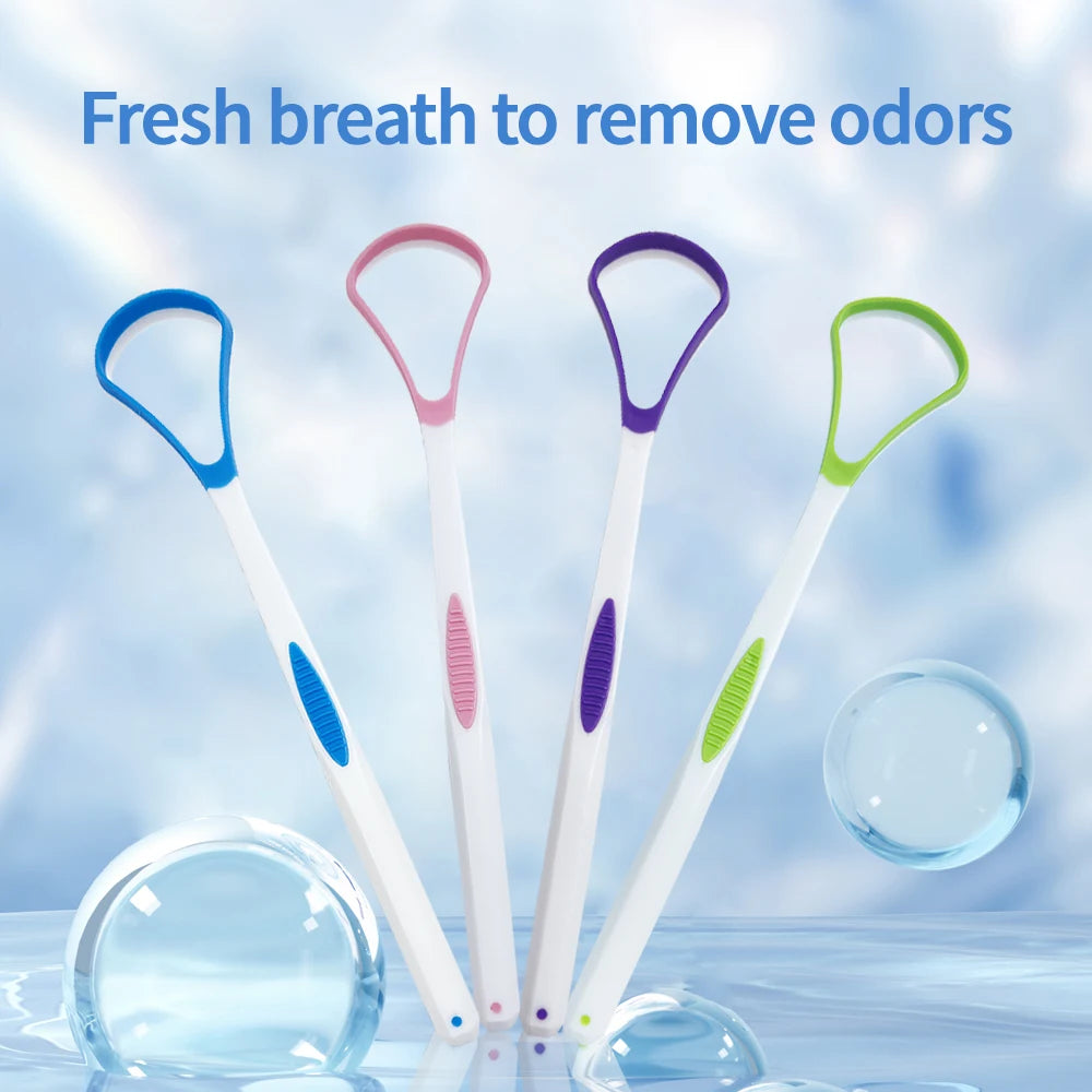 Tongue Scraper Brush Soft Silicone Cleaning The Surface of Tongue Oral Cleaning Brushes Cleaner Fresh Breath Health