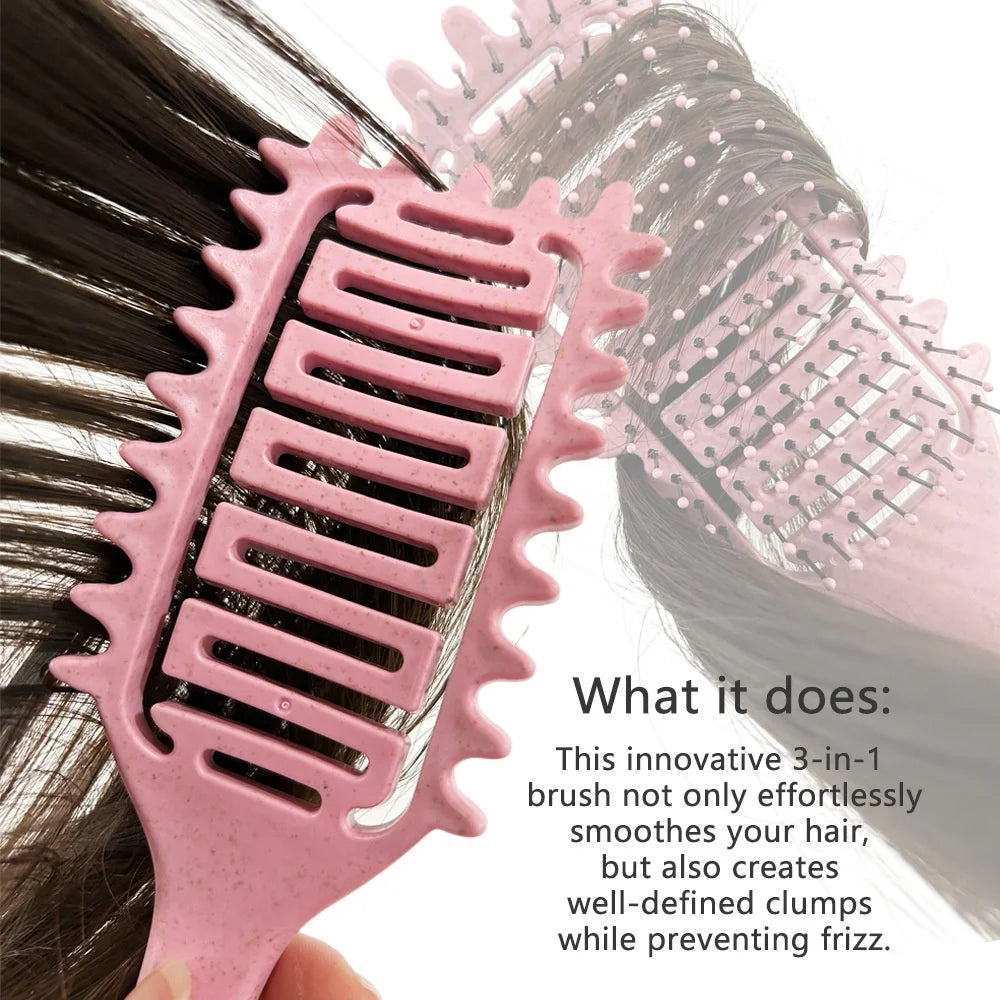 Salon Scalp Massage Comb Styling Hair Brush Comb Detangling Hair Brush Women Wet Massage Comb Nylon Hairdressing Hairbrush Tools