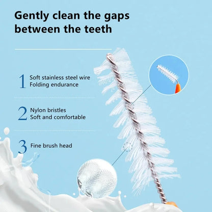 30Pcs Interdental Brushes Health Care Teeth Whitening Interdental Cleaners Orthodontic Dental Tooth Brush Oral Hygiene Tool