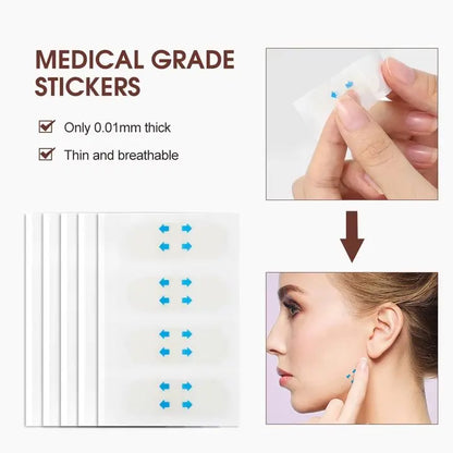 80Pcs/Pack Face Lifting Sticker Facial Firming Chin Fade Fine Lines Shape V-shaped Beauty Health Eliminate Wrinkles Tightening