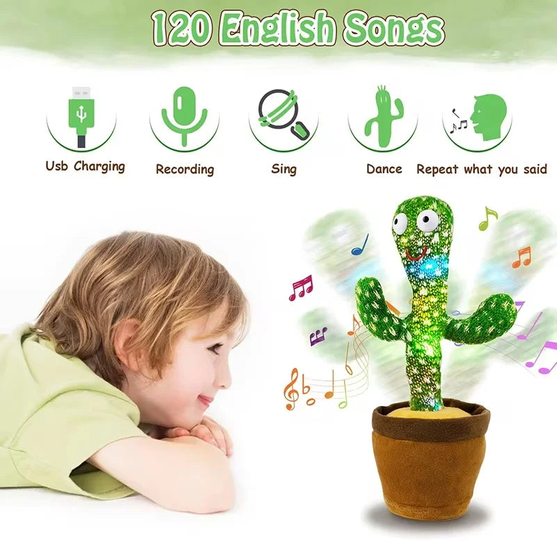 Talking Dancing Cactus Toy Gift