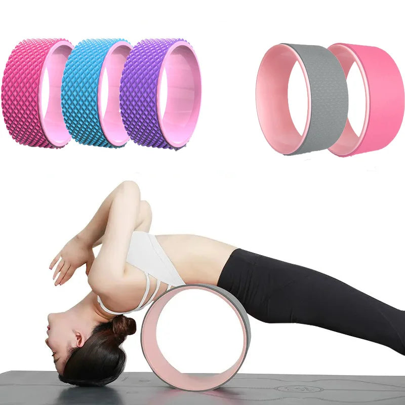Yoga Wheel Exercise Trigger Point Muscle Massage Back Roller Pilates Ring Back Training Yoga Balance Accessory Increase Mobility