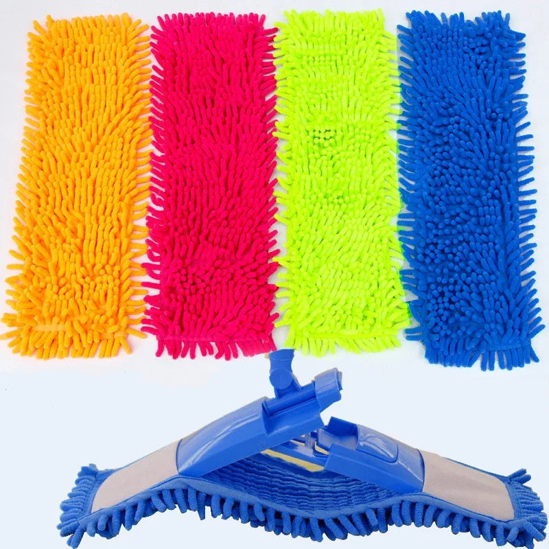 Microfiber Mop Washable Head Pads Fit Flat Dust Mops Kitchen Household Cleaning Tools Cloth Bathroom Accessories Replacement Mop