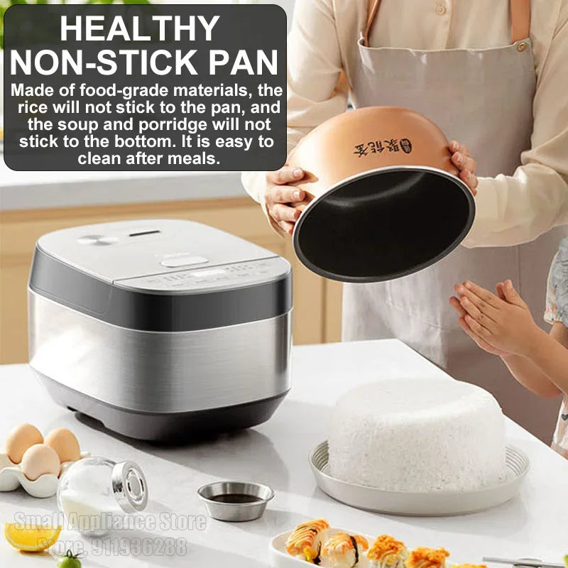 Midea 3L Electric Rice Cooker Multicooker Non-Stick Universal Cooking Machine Small Flat Cooker Appliances For Kitchen and Home