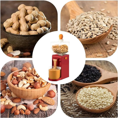 Peanut Butter Machine Nut Grinder Small Cooking Machine 110V-220V Grain Grinder for Peanut Cashew Almond Hazelnut
