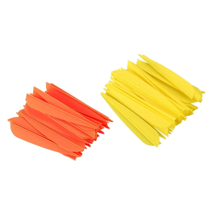 36Pcs 1.75/2.5/2.8/3/4 Inches Plastic Feather Arrow Vanes DIY for Arrows Bows Hunting Shooting Accessory Tool