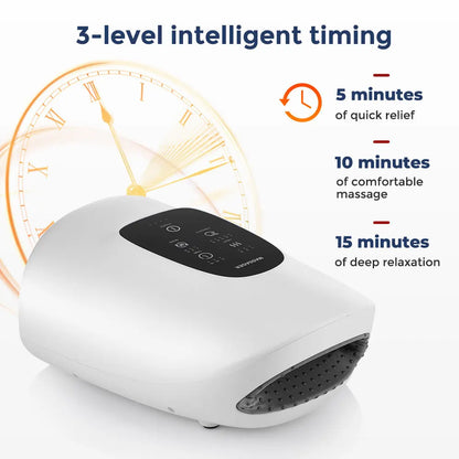 Hand Massager Electric Palm Airbag Acupoint Pressing and Kneading Hot Compress Promote Blood Circulation Comfort Type-C Charging