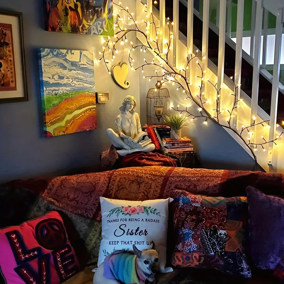 White Birch Tree Light