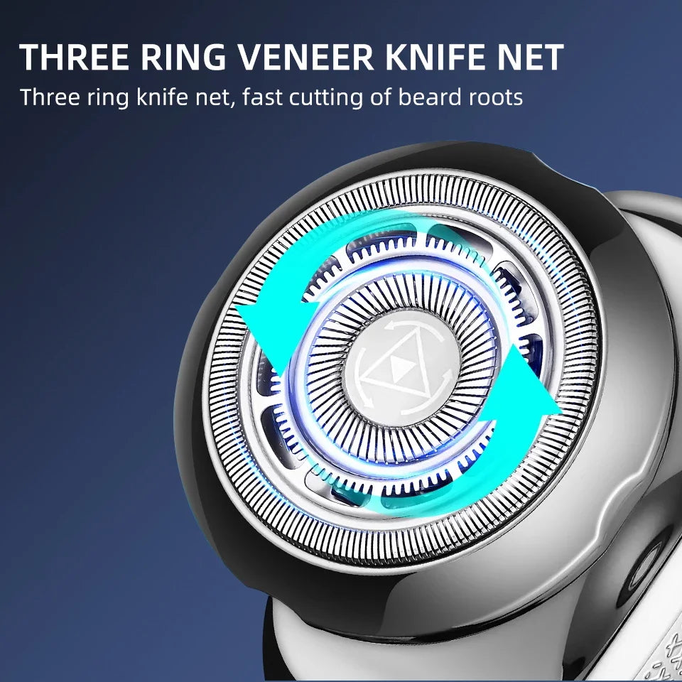 5 in 1 Multifunctional Grooming Kit Men's Rechargeable Bald Head Electric Shaver Beard Nose Ear Hair Trimmer Razor Clipper