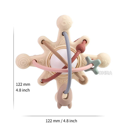 Rattle & Sensory Teether Bed Bell Silicone Montessori Ball Newborn Baby Toys Children's Kids Gift Development Games 0 36 Months
