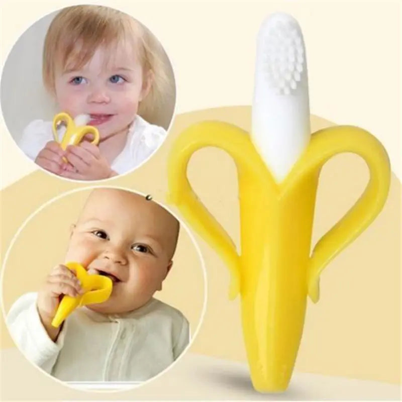 Banana Shaped Silicone Teether Toy