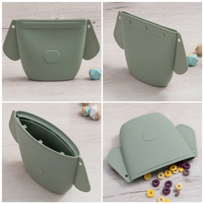 BPA Free Silicone Reusable Baby Feeding Snack Bags Leakproof Containers Fresh Bag Food Storage Box Freezer Bag Newborn Supplies