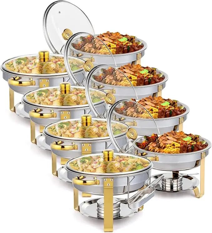 5QT 2-12 Packs Chafing Dish Buffet Set for Catering Event Party