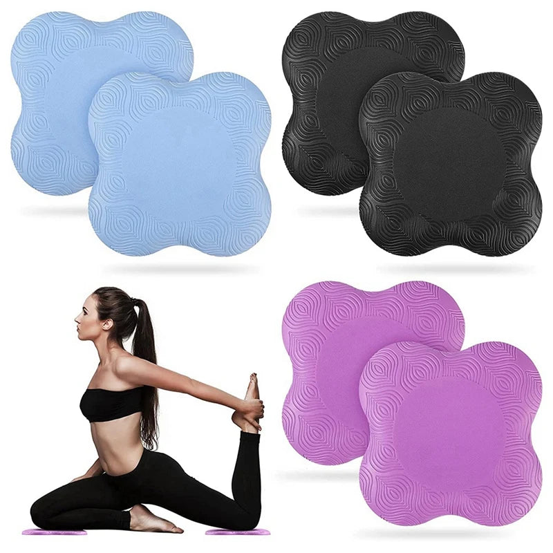 6 Pcs Yoga Pads Extra Thick Kneeling Pad Anti Slipping Knee Cushion Support Pad For Yoga Exercise Meditation Workout