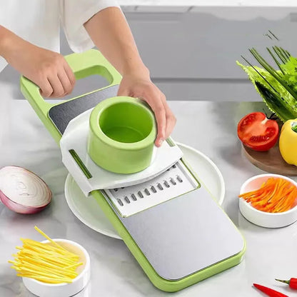 Multifunctional Vegetable Slicer with Basket