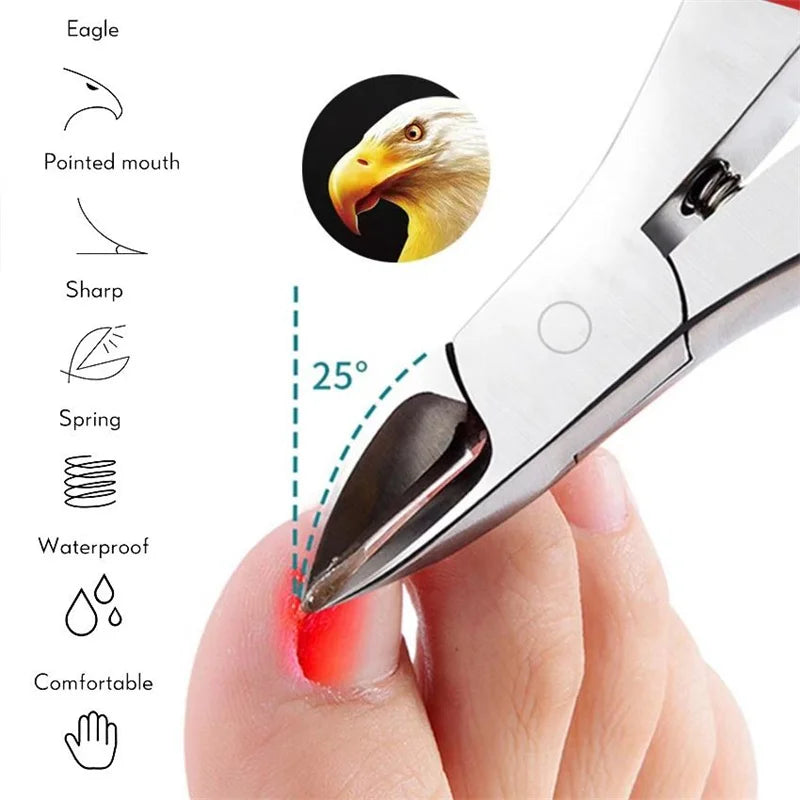Nail Clippers Ingrown Toenail Podiatry Correction Nippers Cuticle Cutters Cut Paronychia Pedicure Manicure Foot Hand Care Tool
