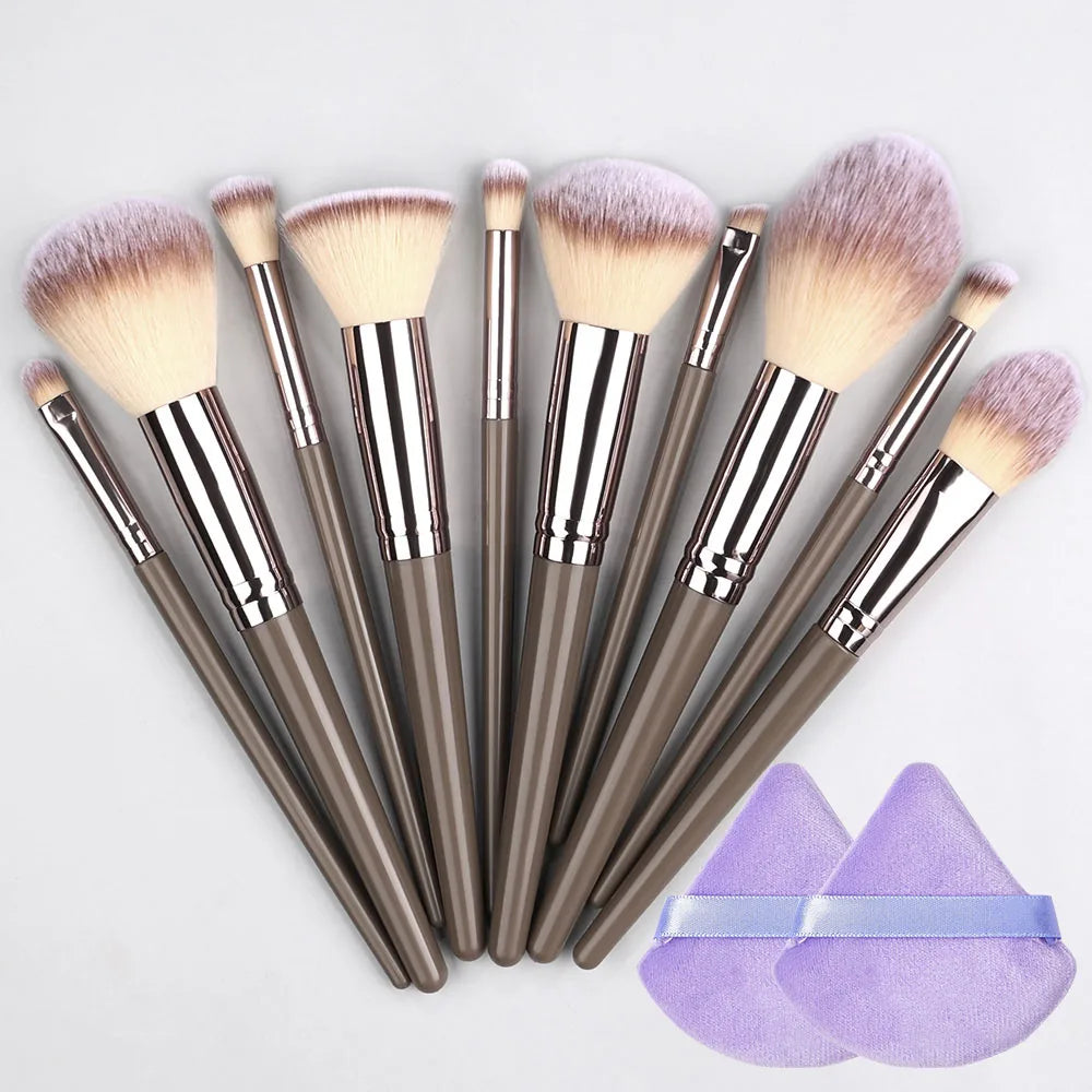 Champagne Golden Makeup Brush Set