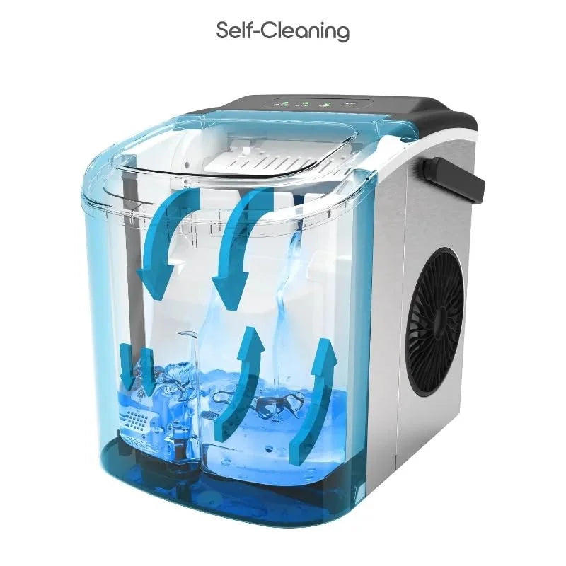 Ice maker Electric bullet cylindrical Ice Cube Maker via Ice Scoop Automatic mini ice making Machine for Bar Home Kitchen Office