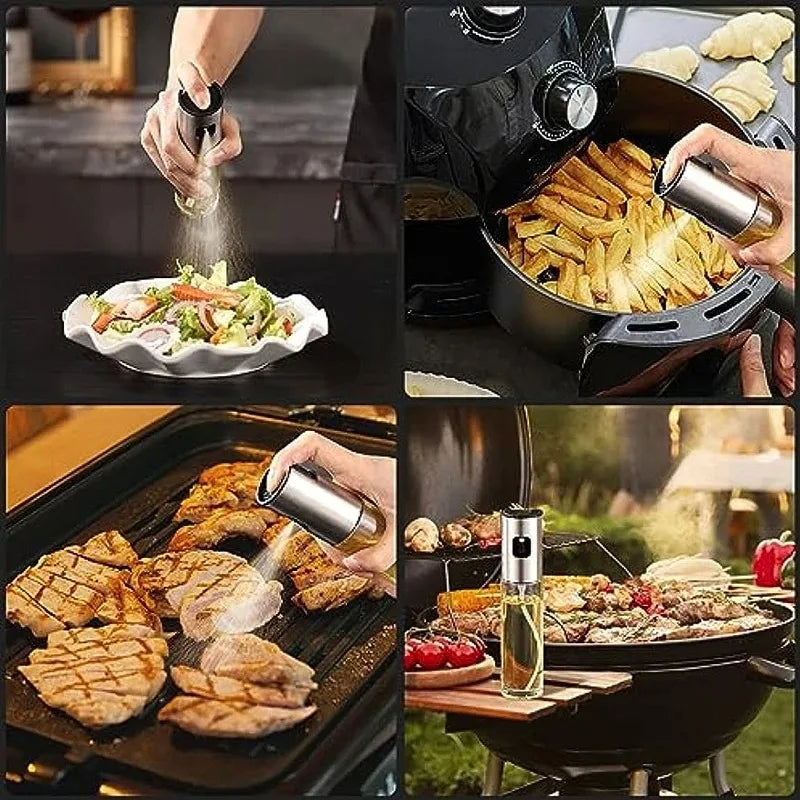 Oil Sprayer for Cooking Spray Bottle Kitchen Gadgets Accessories for Air Fryer Canola Oil Spritzer Widely Used for Salad BBQ